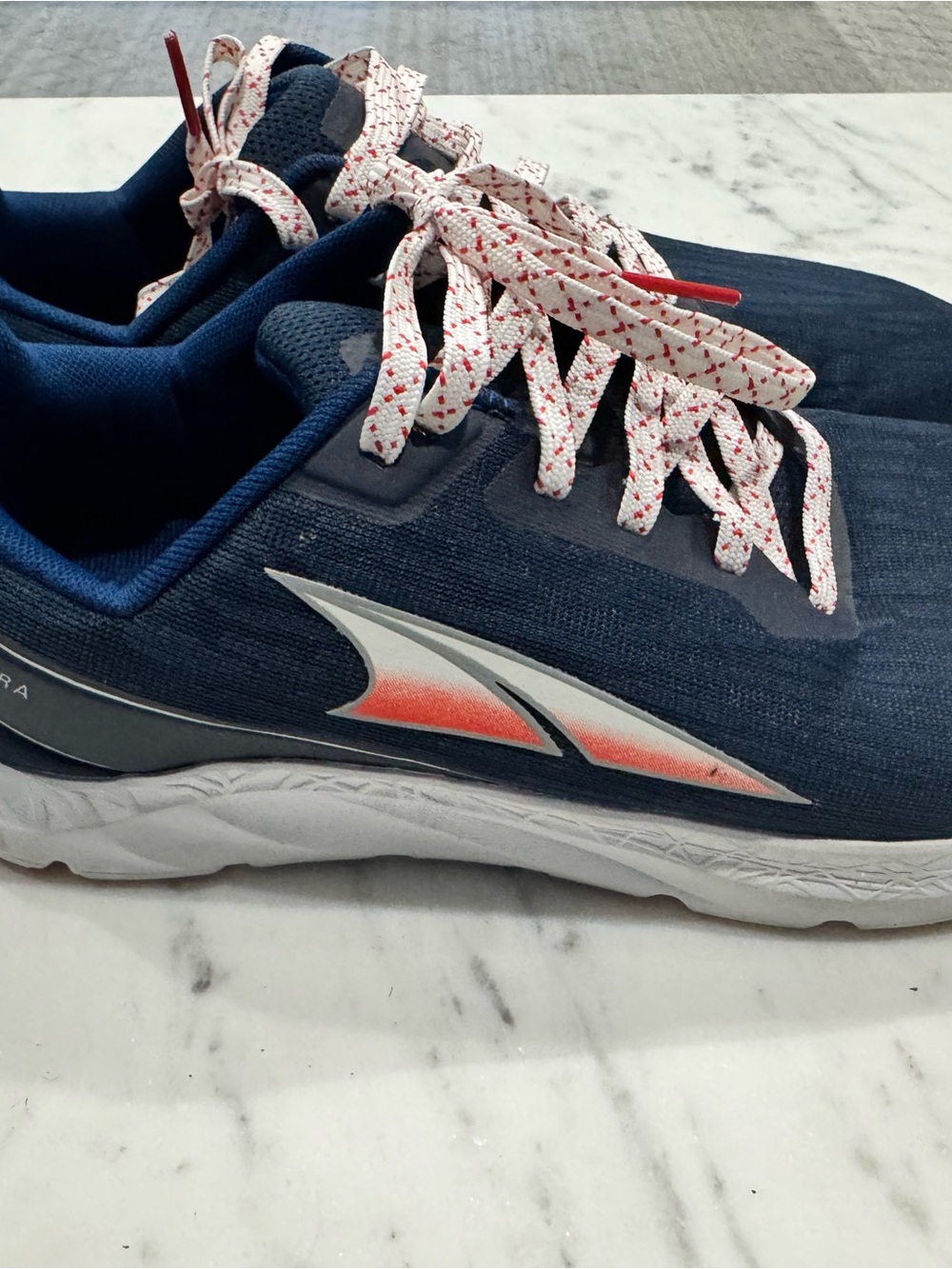 Altra Rivera Men’s Navy Blue Sneakers with Coral Accents